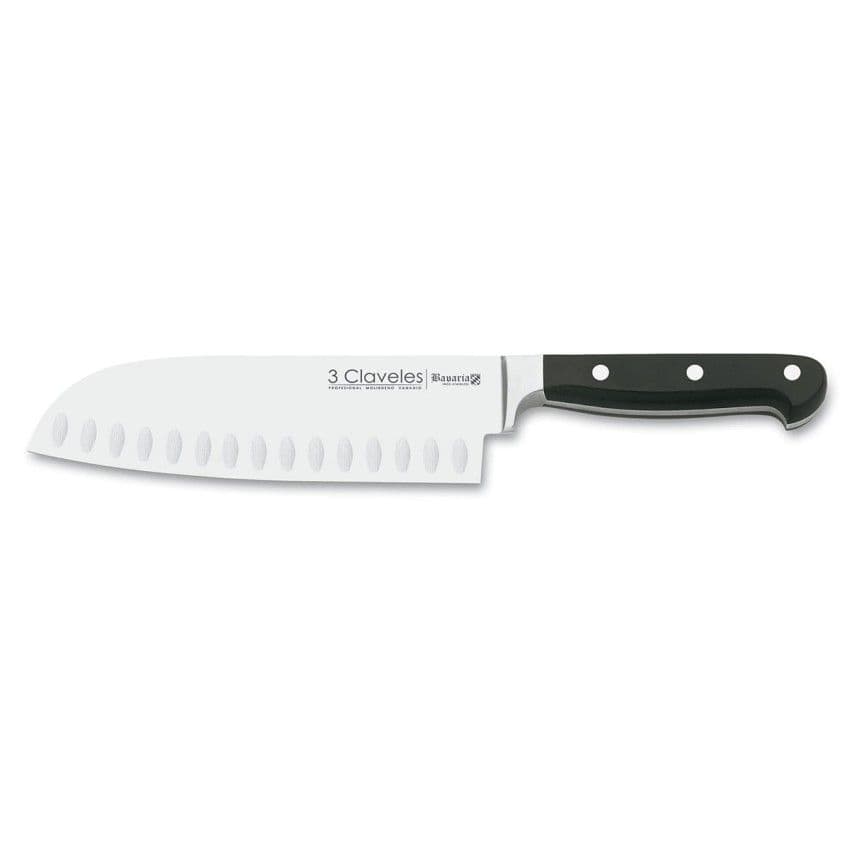 Cuchillo Santoku forjado babaria 3 claveles