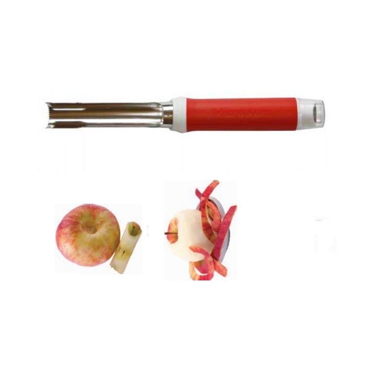 Sacacentro de manzana y pelador Microplane