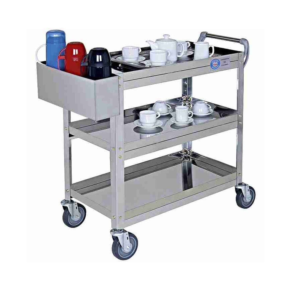 Carro de servicio con porta botellas