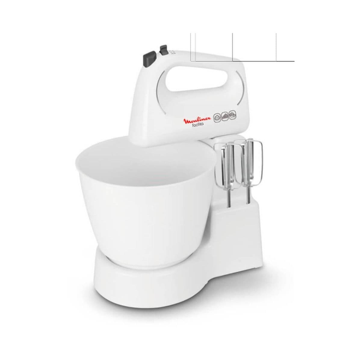 Batidora de mano con base Moulinex