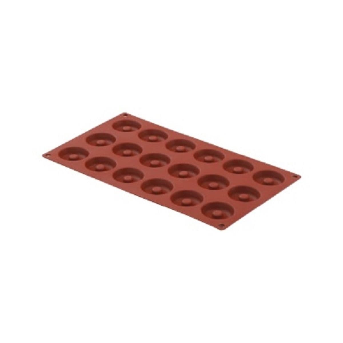 Molde mini savarin  silicona x 18  italiano