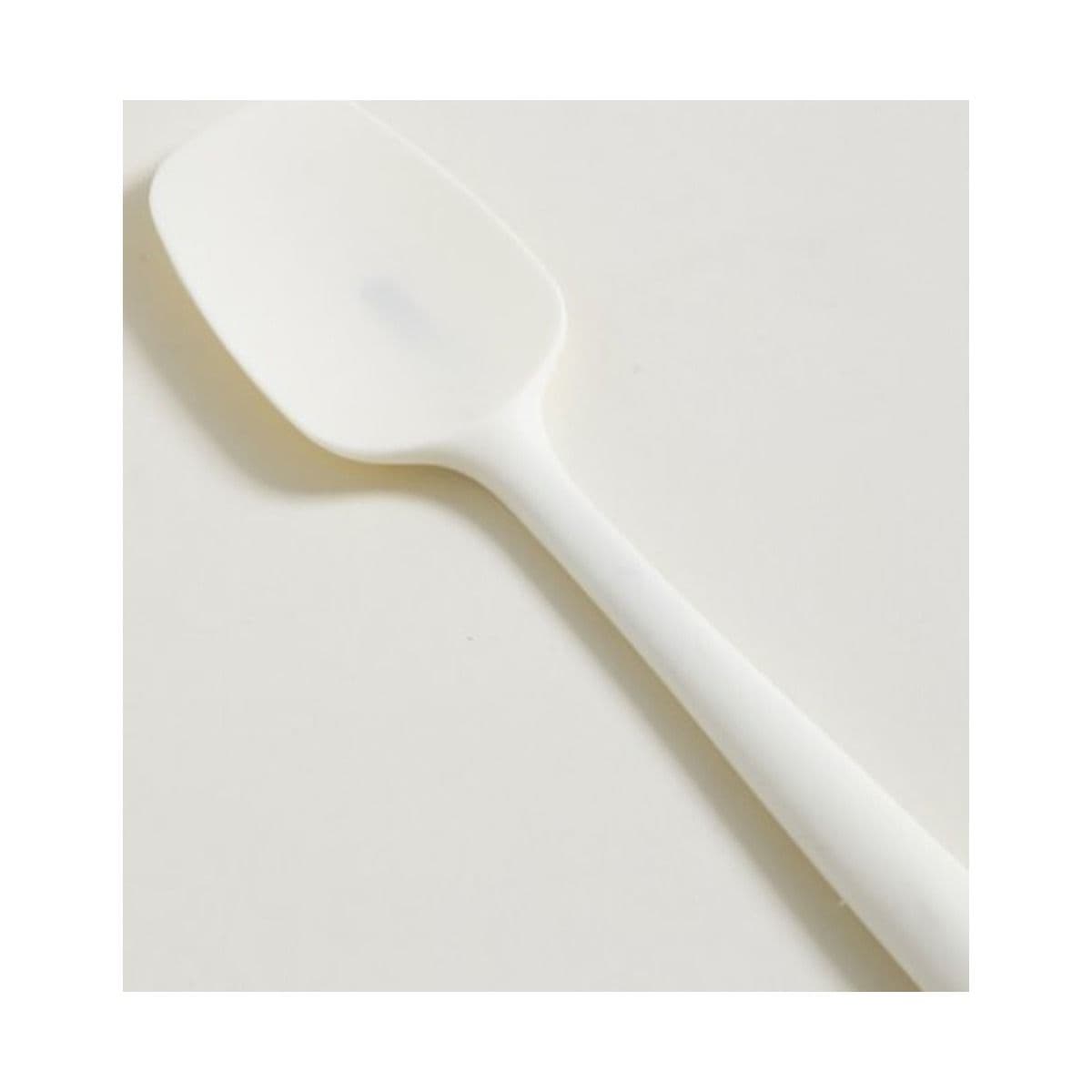 Cuchara de silicona crema