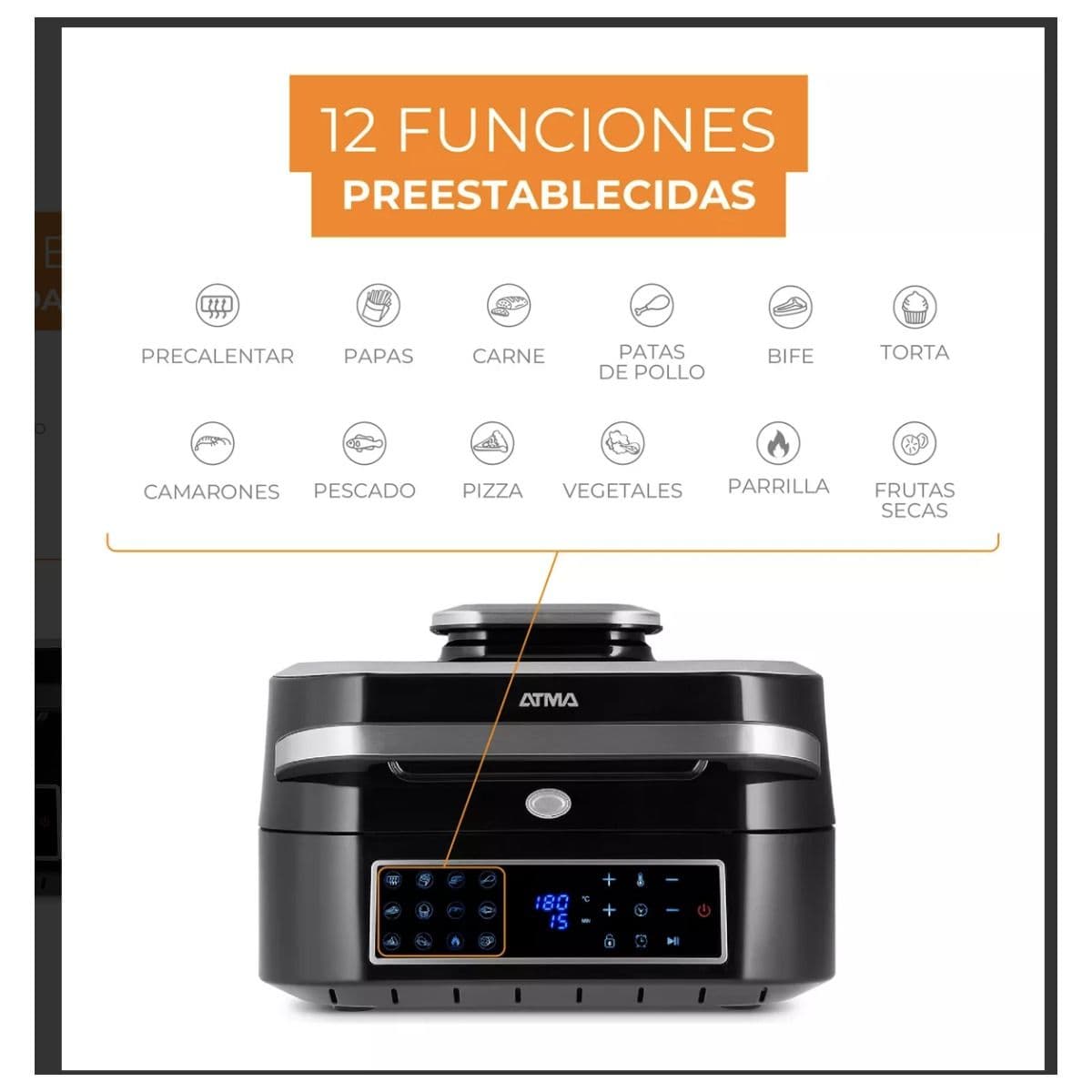 Horno air fryer Atma