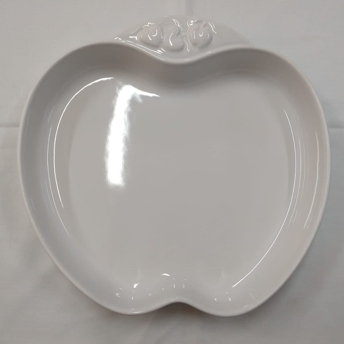 Tartera forma manzana o cereza porcelana francesa Revol