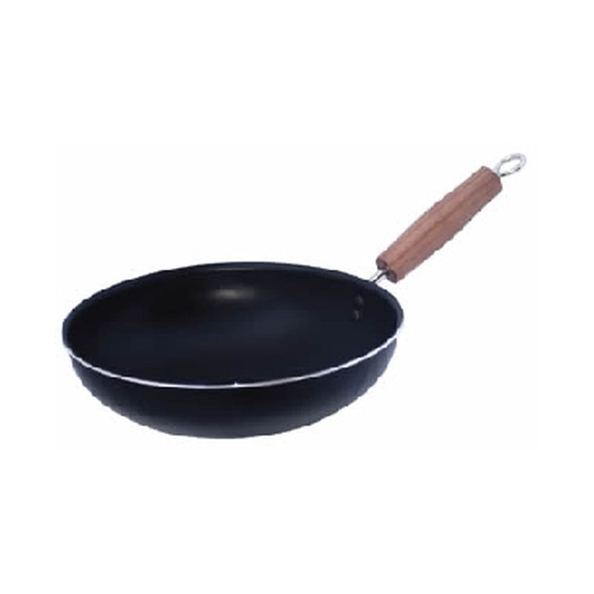 WOK ANTIADHERENTE MANGO  MADERA 32 CM