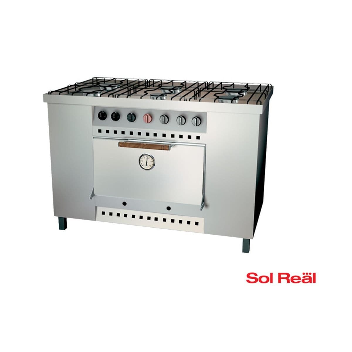 COCINA INDUSTRIAL 6 HORNALLAS SOL REAL