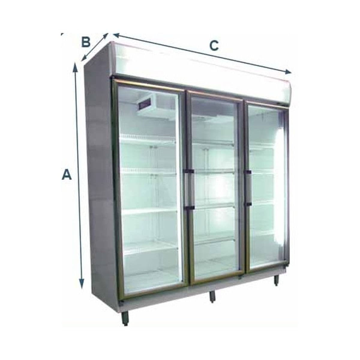 Exhibidora 3 puertas Theora