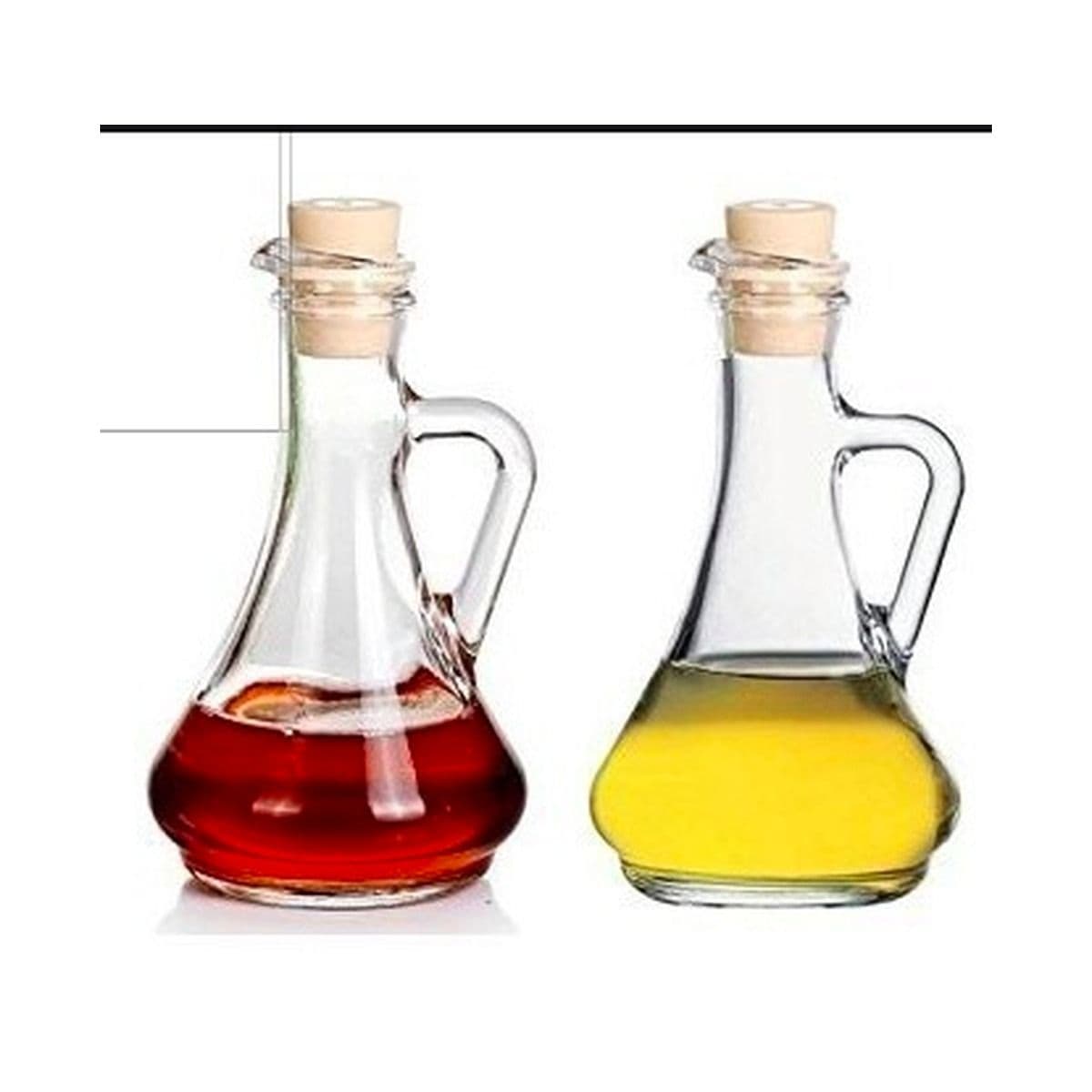 Set aceitera y vinagrera vidrio