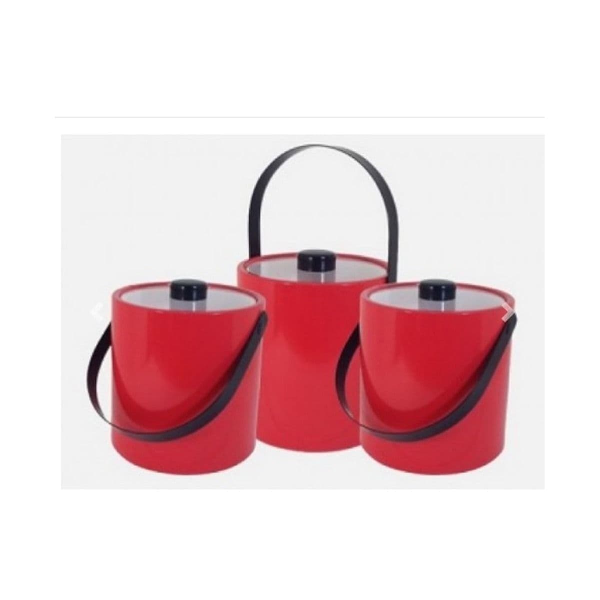 Hielera con tapa conservadora roja