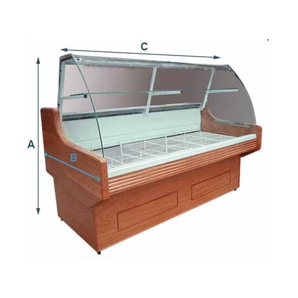 Exhibidora panadera roble