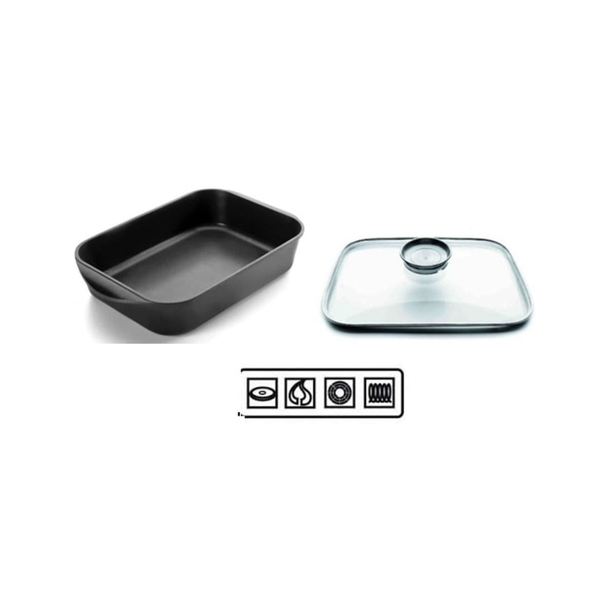 Asadera inducción con tapa Lacor