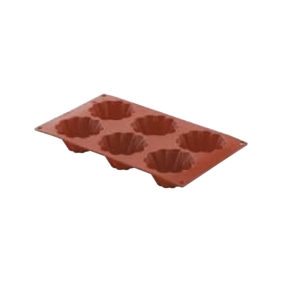Molde brioche silicona x 6 italiano
