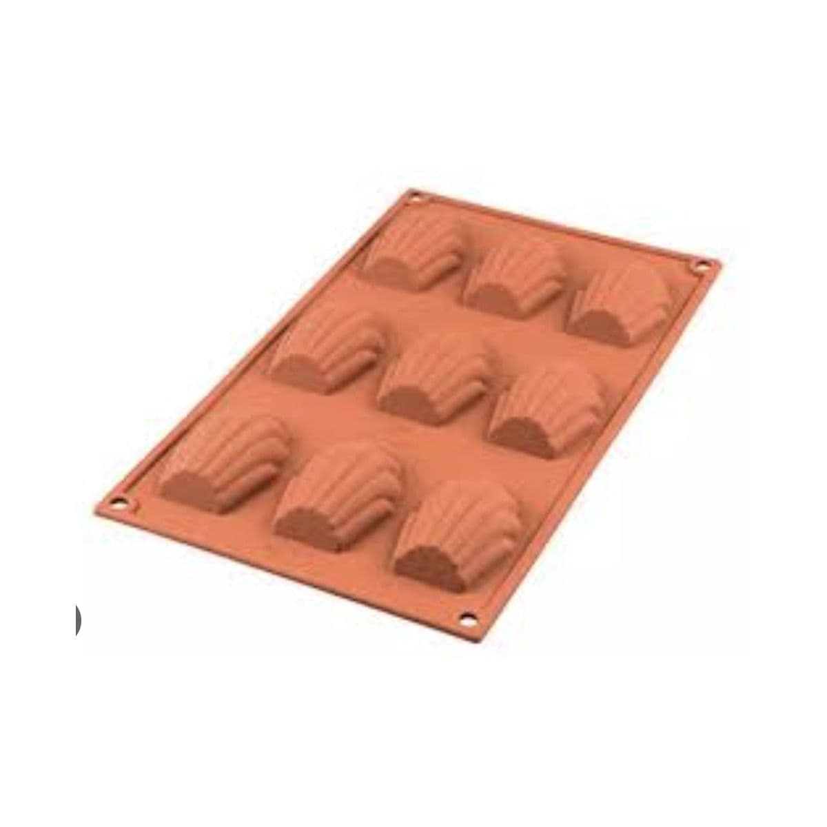 Molde magdalena silicona x 9 italiano