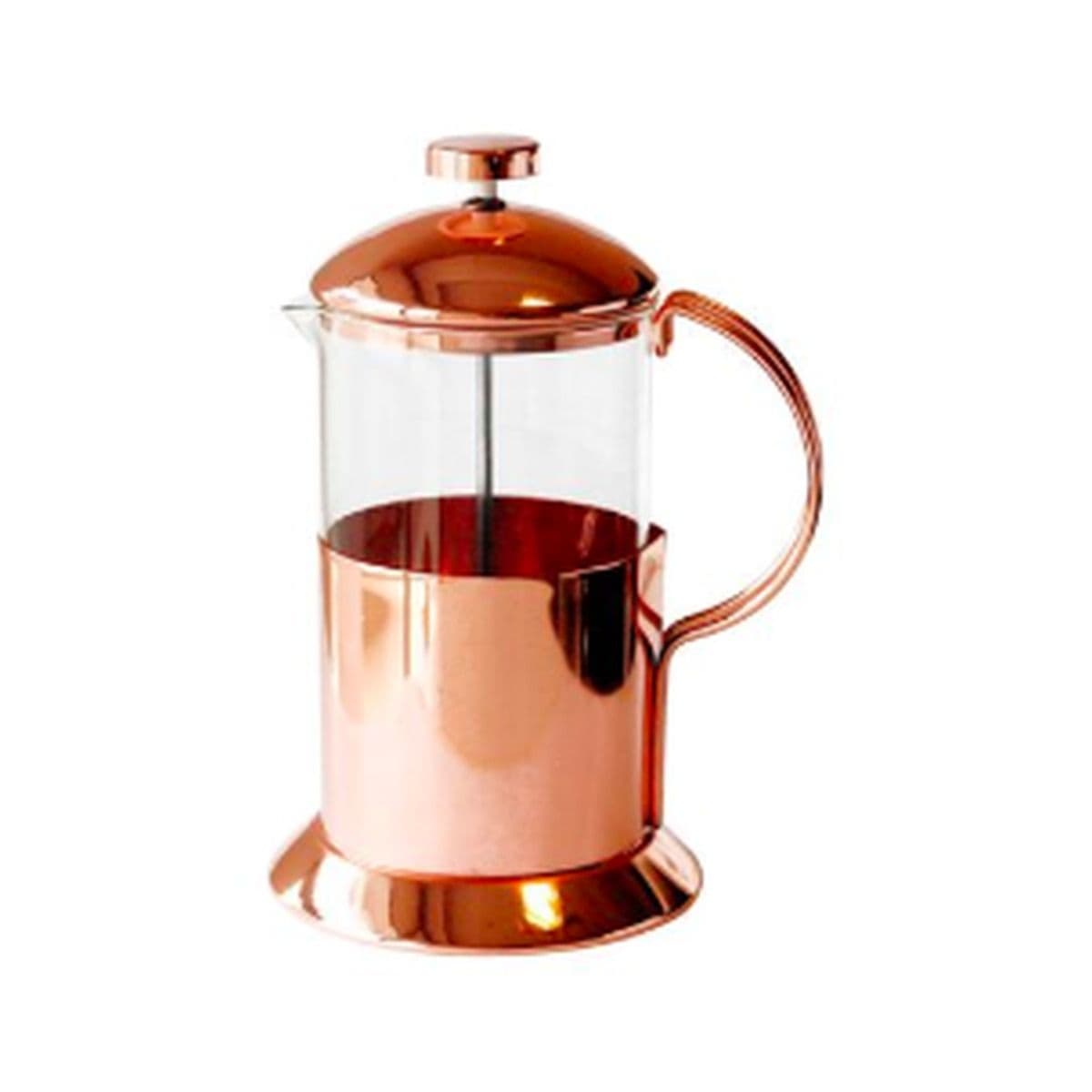 Cafetera de prensa con cobre