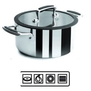 Cacerola Trimetal Lacor 24 cm