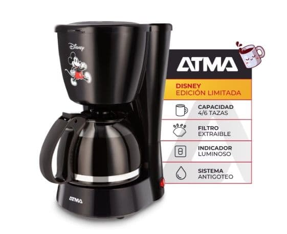Cafetera de filtro Atma Disney