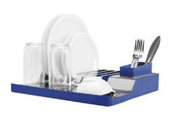 Secaplato 8 platos inox rojo o azul