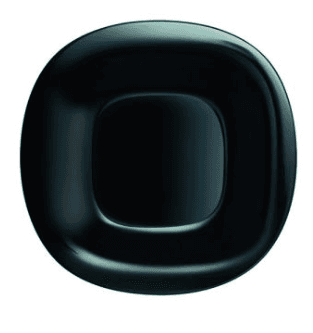Plato Postre Carine negro Luminarc
