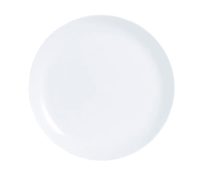 Plato postre Diwali ligth blanco