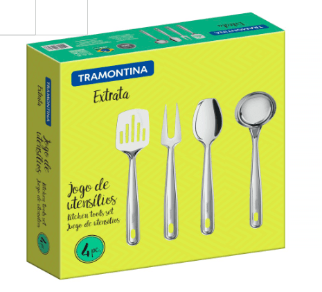 Juego de utensilios de acero x 5 Tramontina