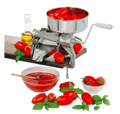 Triturador de tomate grande inoxidable