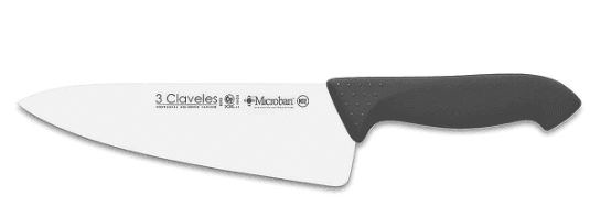Cuchillo Proflex negro 3 claveles cocinero 20 cm