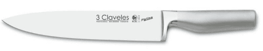 Cuchillo 3 claveles platina cocinero 20 cm