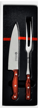Set parrillero Arbolito mango madera