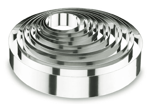 Aros redondos para pastelería x 6 de alto