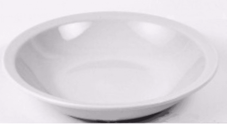 Plato hondo Verbano linea recta