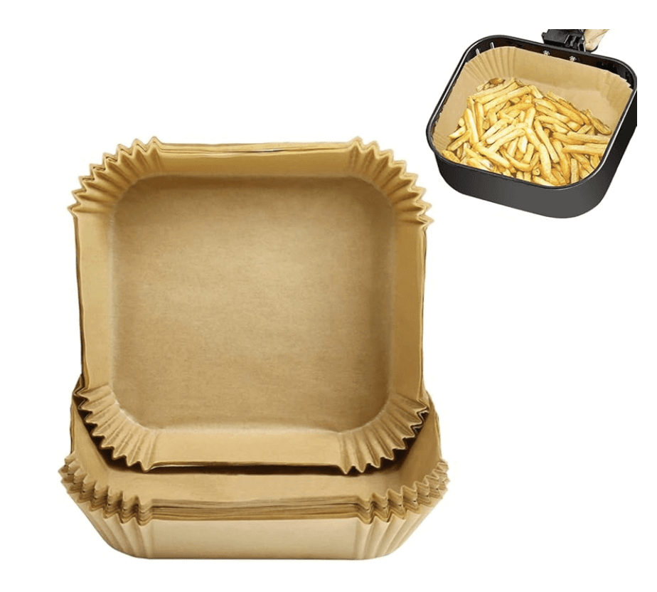 Moldes de papel para air fryer cuadrado x 40