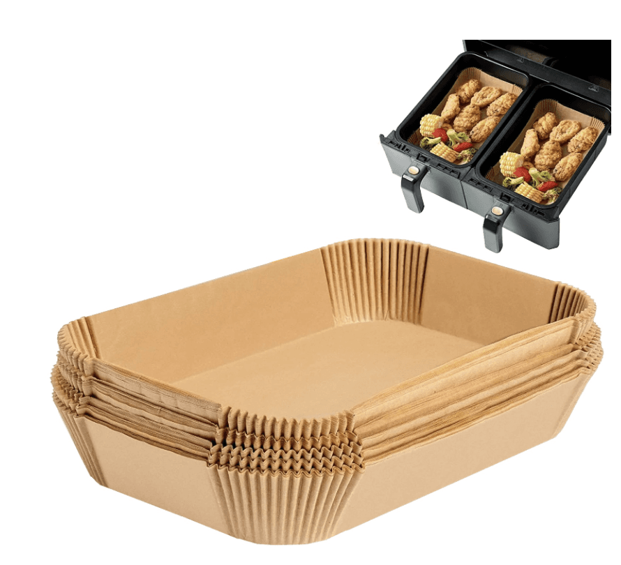 Moldes de papel para air fryer rectangular x 40
