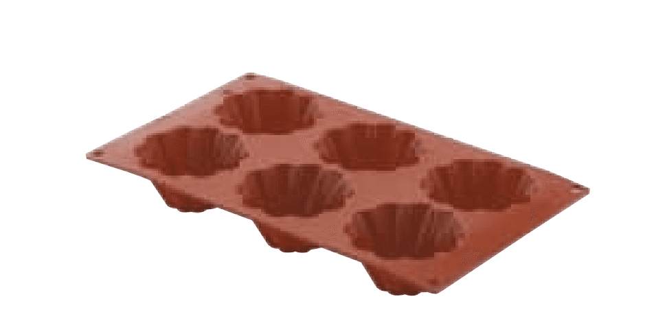 Molde brioche silicona x 6 italiano