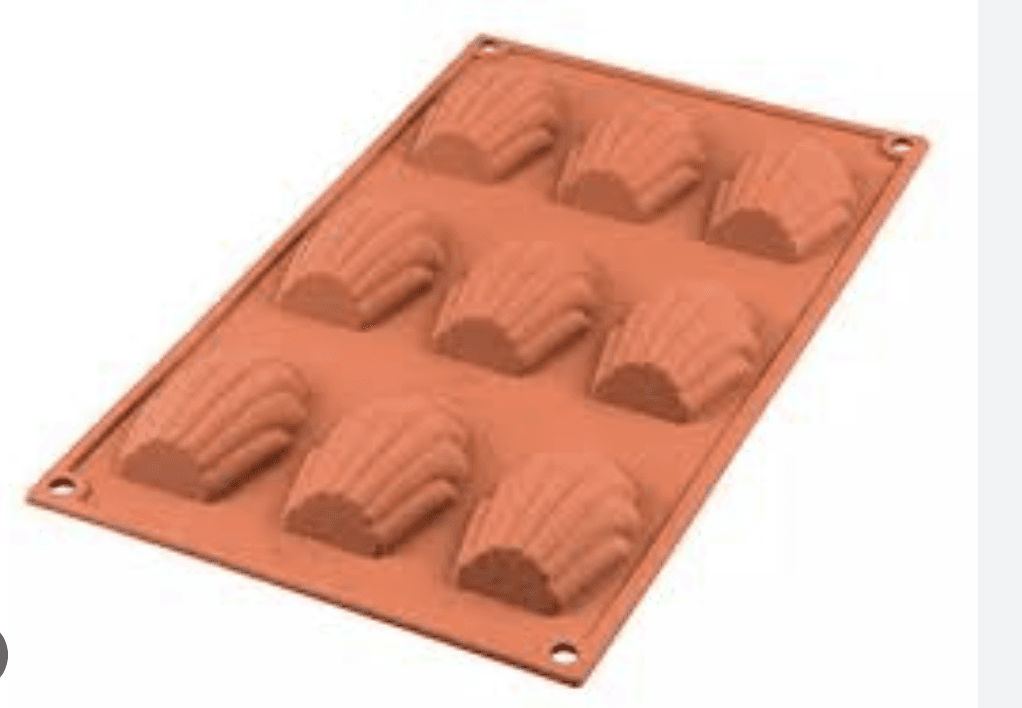 Molde magdalena silicona x 9 italiano