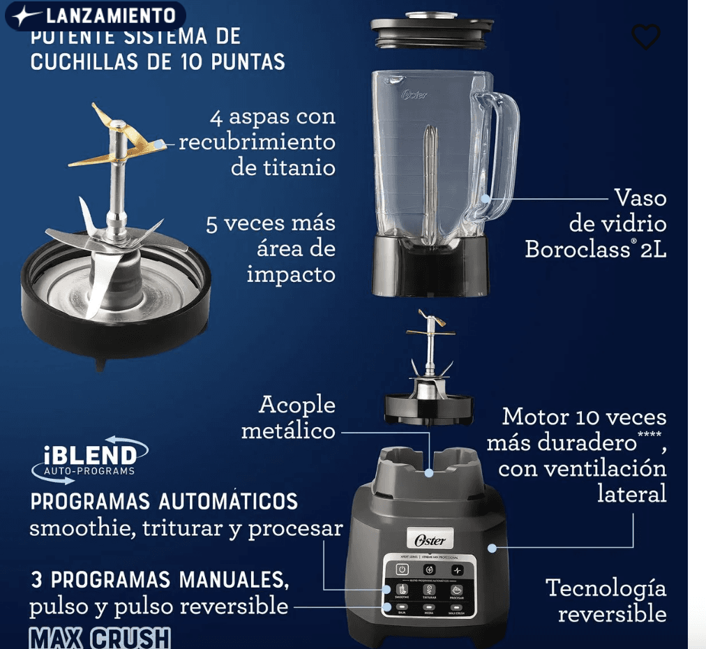 Licuadora Oster Extreme Mix