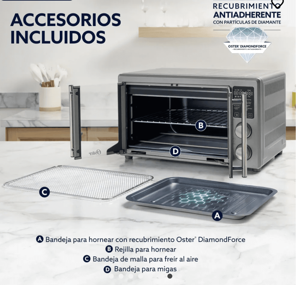 Horno Oster airftyer 42 litros dos puertas