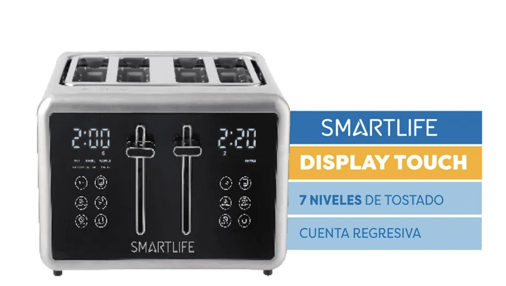 Tostadora 4 panes digital Smart Life