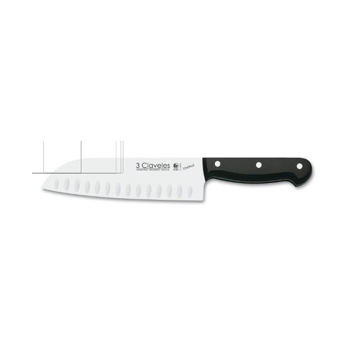 Cuchillo 3 claveles torneador bavaria 7 cm