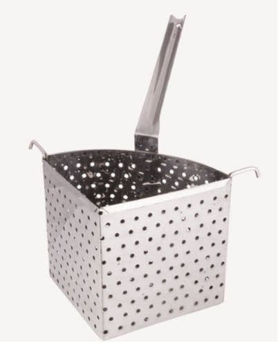 Canasto triangular acero inoxidable 36