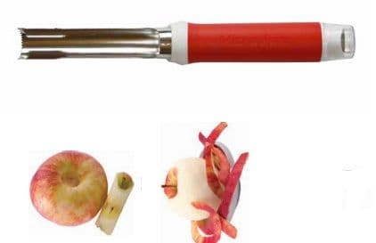 Sacacentro de manzana y pelador Microplane