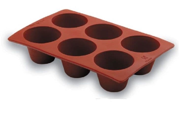 Molde flan silicona x 6 italiano