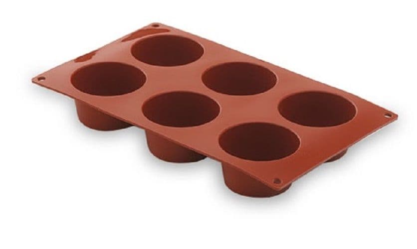 Molde muffin silicona x 6