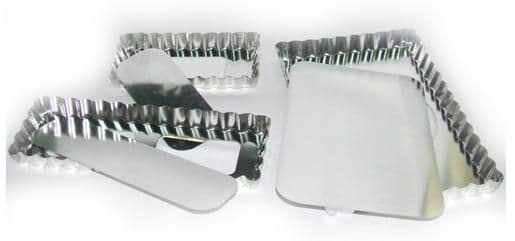 Molde tarta rectangular 30x10 fondo móvil