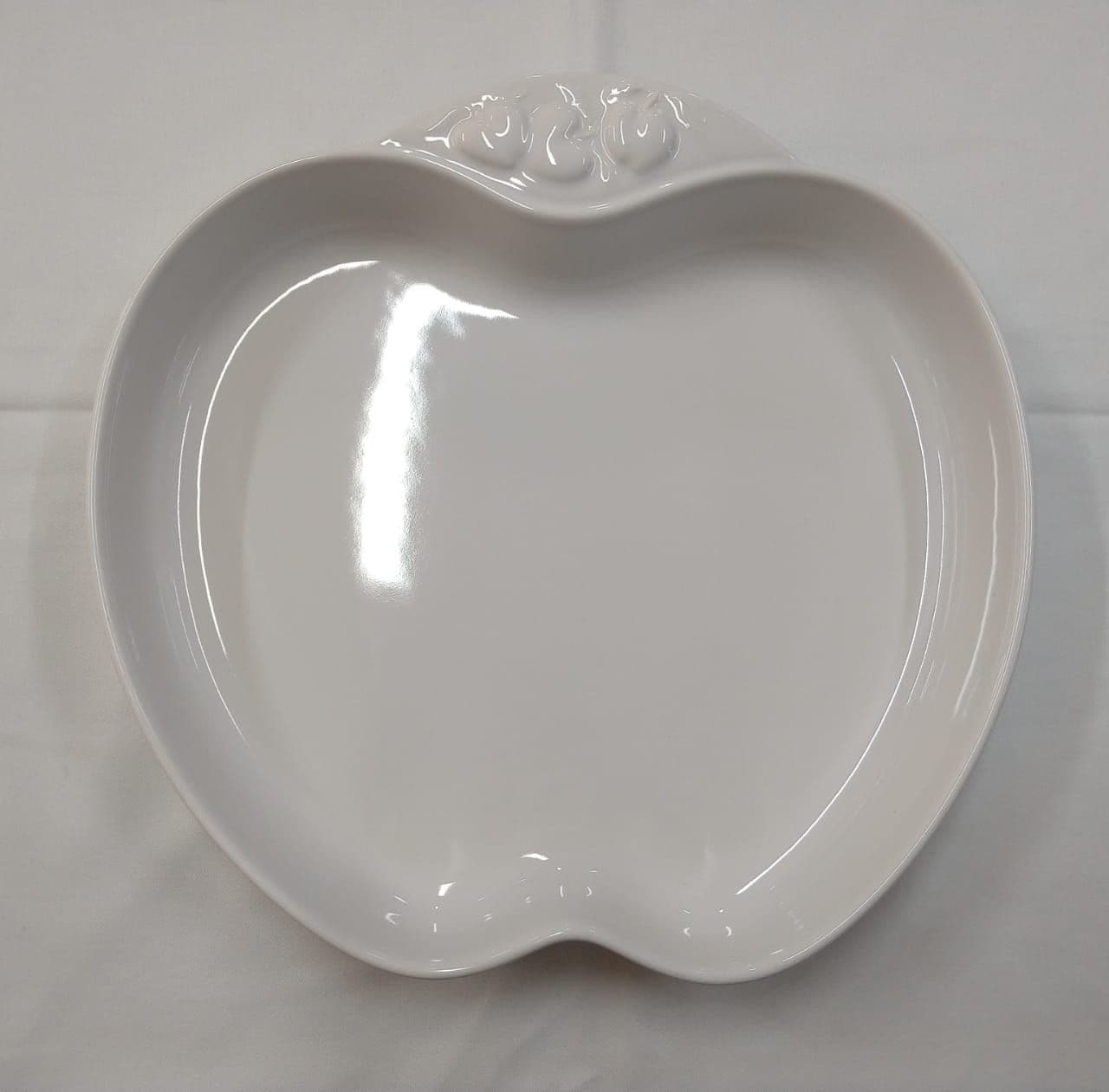 Tartera forma manzana o cereza porcelana francesa Revol
