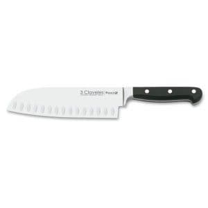 Cuchillo Santoku forjado babaria 3 claveles