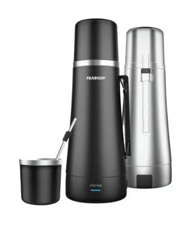 Termo 1 litro Peabody electrico negro