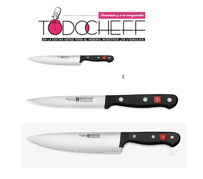 Wüsthof set x 3 cuchillos Gourmet especial
