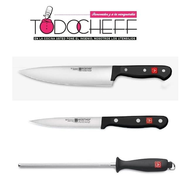 Wüsthof set x 3 cuchillos Gourmet